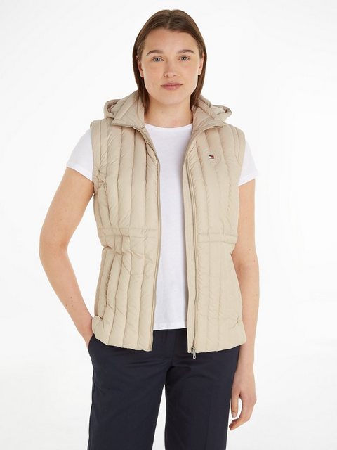 Tommy Hilfiger Daunenweste "FEMININE LW DOWN VEST", mit Logostickerei günstig online kaufen