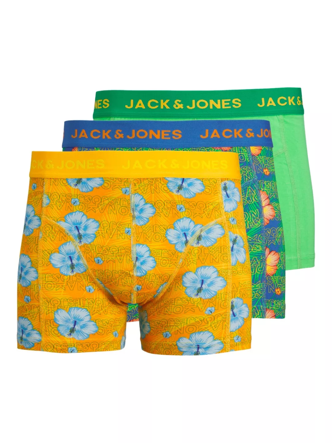 Jack & Jones Boxershorts "JACHAWAII TRUNKS 3 PACK SN", (Packung, 3 St.) günstig online kaufen