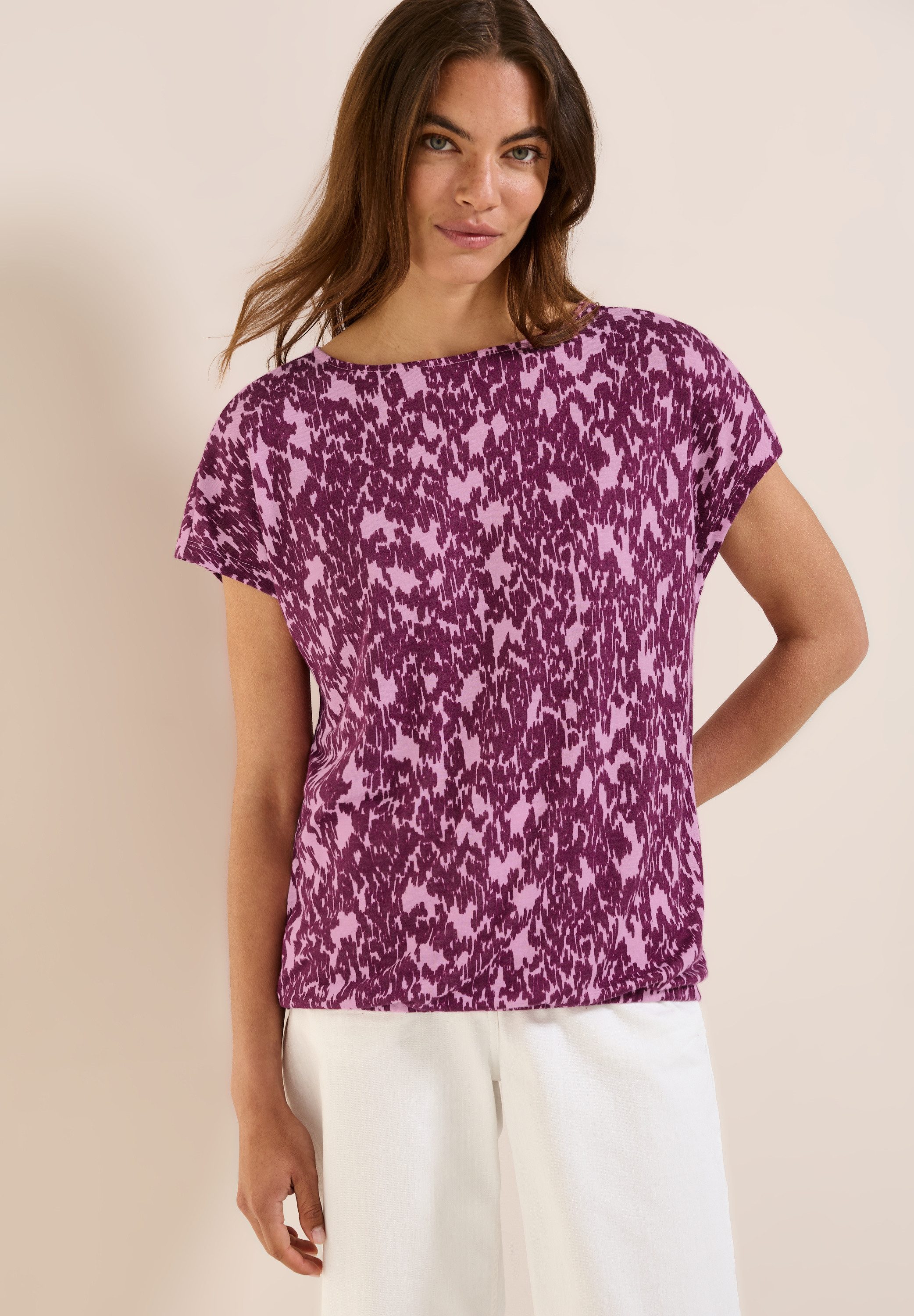 Cecil T-Shirt, mit Muster, Minimal-Print günstig online kaufen