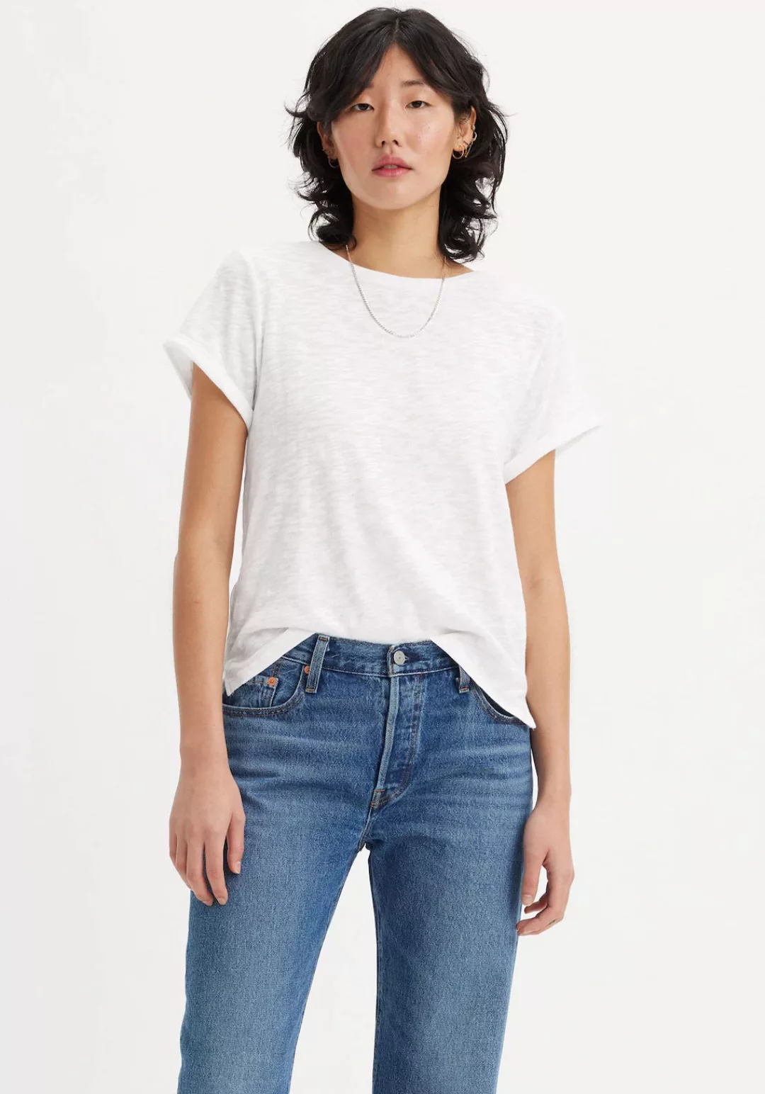 Levis Rundhalsshirt "MARGOT TEE", aus strukturierter Slub Yarn Qualität günstig online kaufen