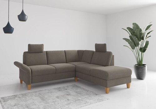 Home affaire Ecksofa "Rochelle, L-Form", wahlweise mit Armteilverstellung, günstig online kaufen