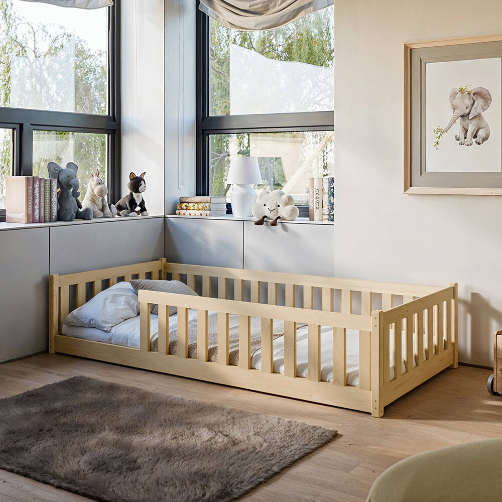 Kinderbett 80x180 cm Kiefer Pine KANGRU-162 günstig online kaufen