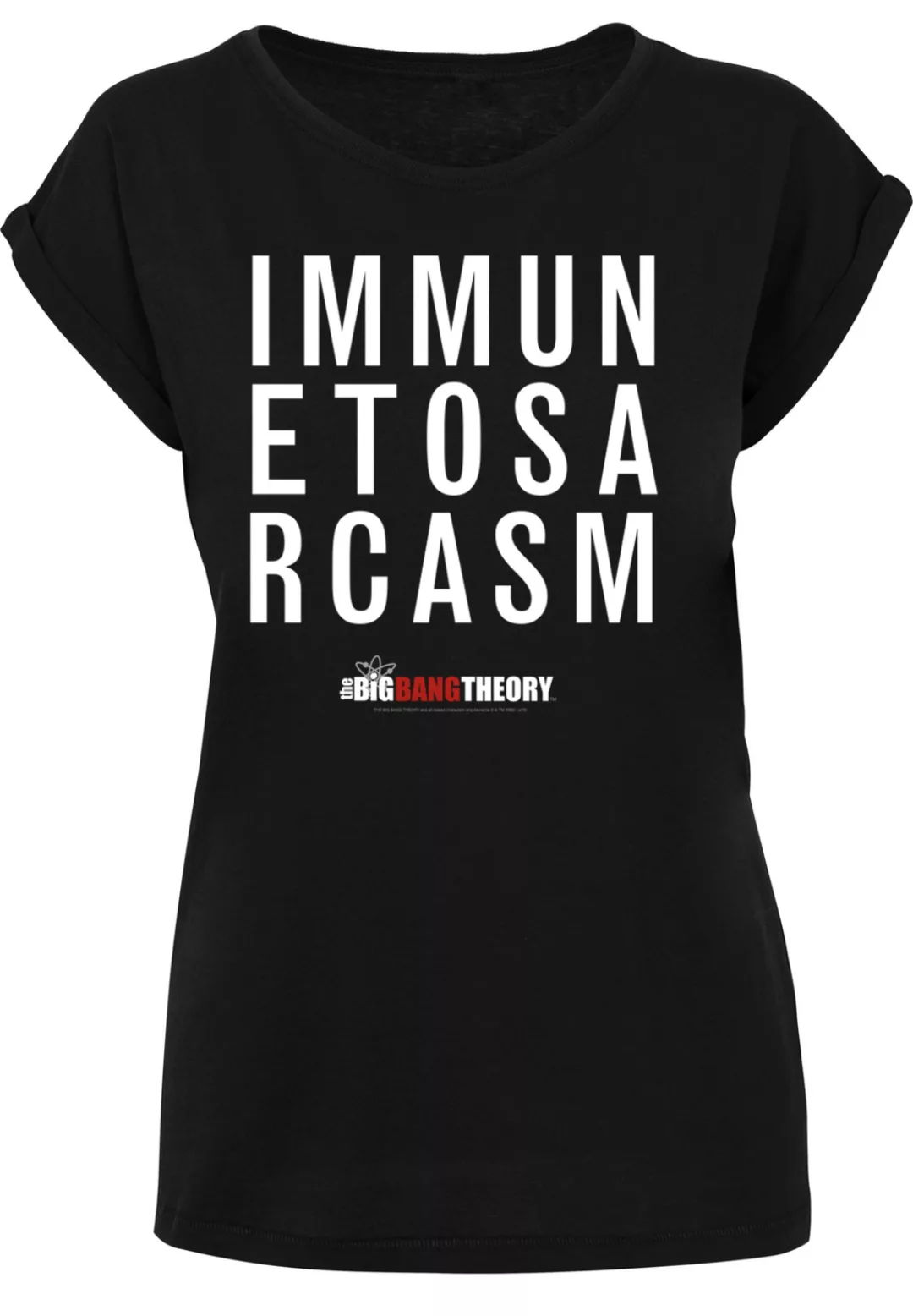 F4NT4STIC T-Shirt "Big Bang Theory Immune To Sarcasm", Damen,Premium Merch, günstig online kaufen