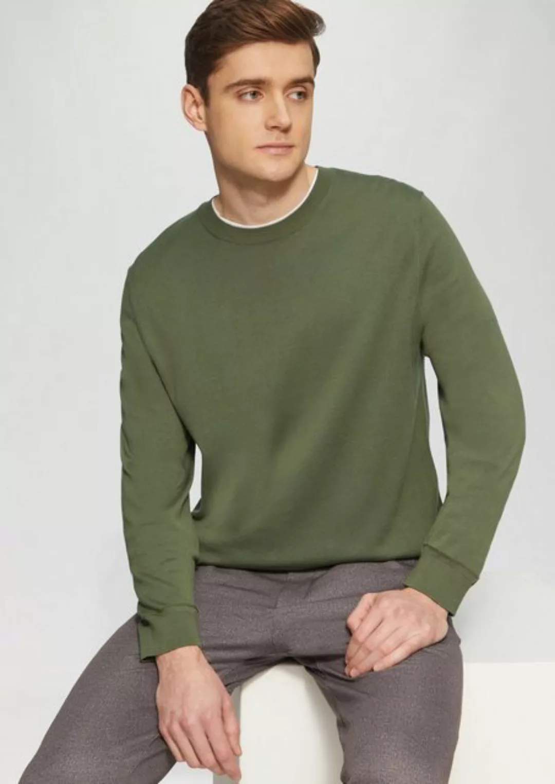 s.Oliver BLACK LABEL Strickpullover Edler Feinstrickpullover aus Baumwollmi günstig online kaufen