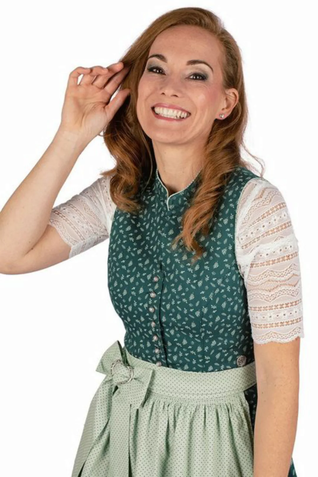 MarJo Dirndl Retro Dirndl 2tlg. - MIRIAM - flaschengrün/meergrün günstig online kaufen