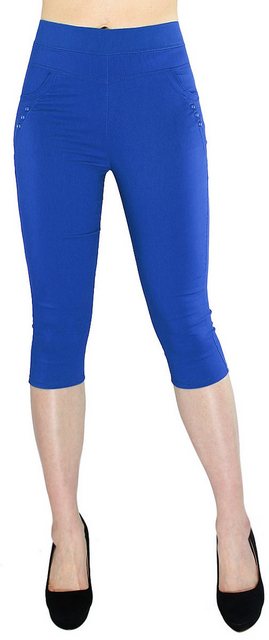 dy_mode Caprihose Damen Capri Hose 3/4 Skinny Pants Kurze Sommerhose mit Kn günstig online kaufen