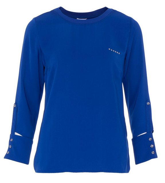 incasual Blusenshirt Longsleeve koerpernah mit abnehmbaren Manschetten günstig online kaufen