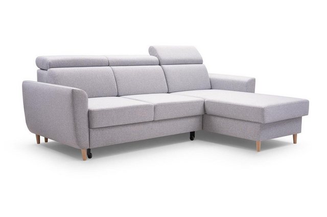 Beautysofa Ecksofa Modern Ecksofa GUSTAW Sofa Couch mit Schlaffunktion univ günstig online kaufen