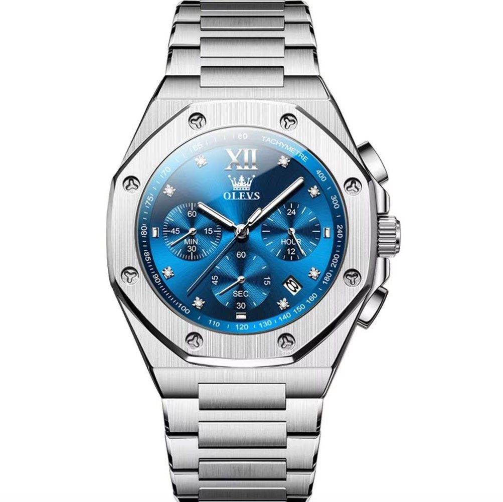 OLEVS Quarzuhr Olevs 3626 Zifferblatt Blau günstig online kaufen