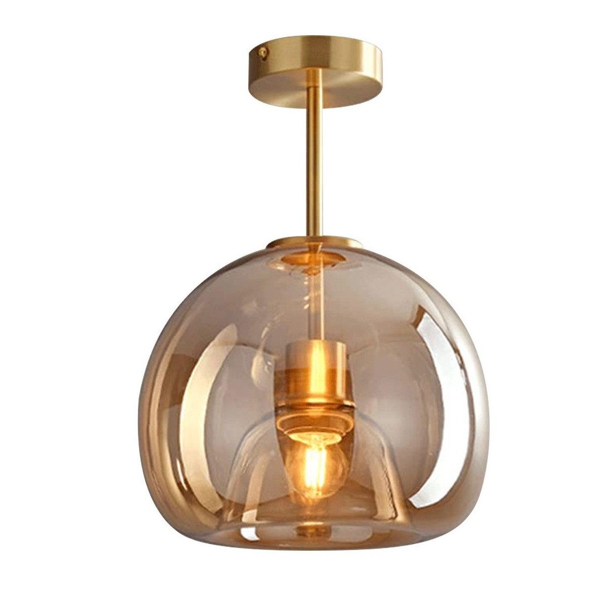 DOPWii Hängeleuchten Lüster Glas-Kronleuchter Schirm,Ohne Lichtquelle,E27,Φ günstig online kaufen