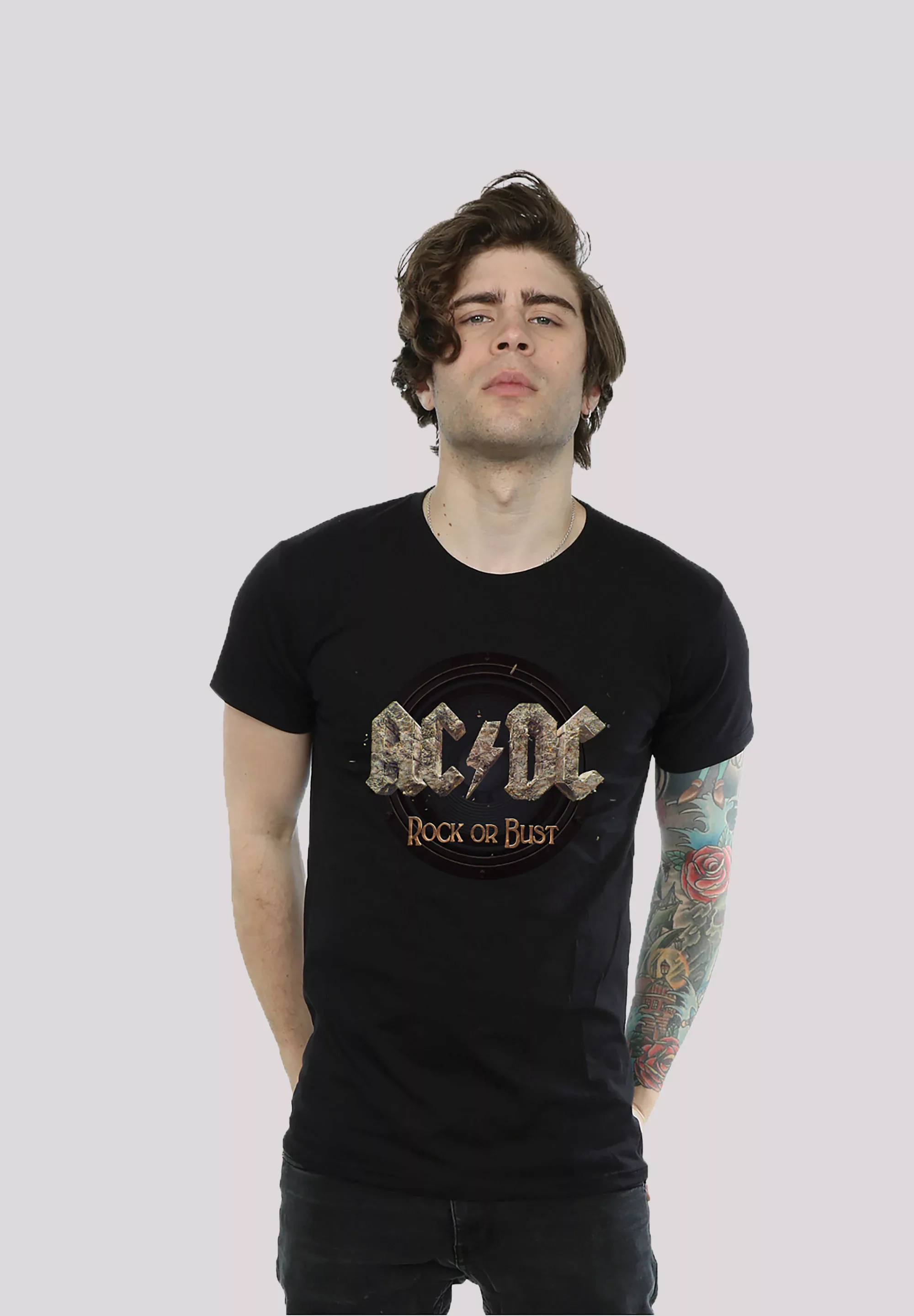 F4NT4STIC T-Shirt "ACDC Rock or Bust für Kinder & Herren", Print günstig online kaufen