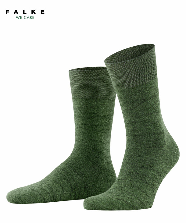FALKE Sensitive Plant Soft Herren Socken, 43-46, Grün, Baumwolle, 12440-765 günstig online kaufen