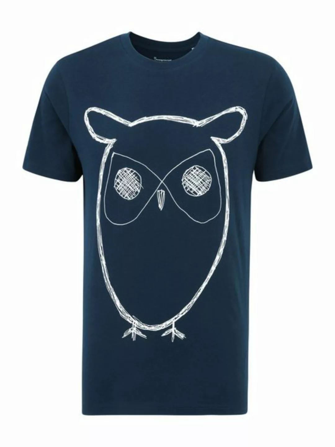 KnowledgeCotton Apparel T-Shirt Big Owl (1-tlg) günstig online kaufen