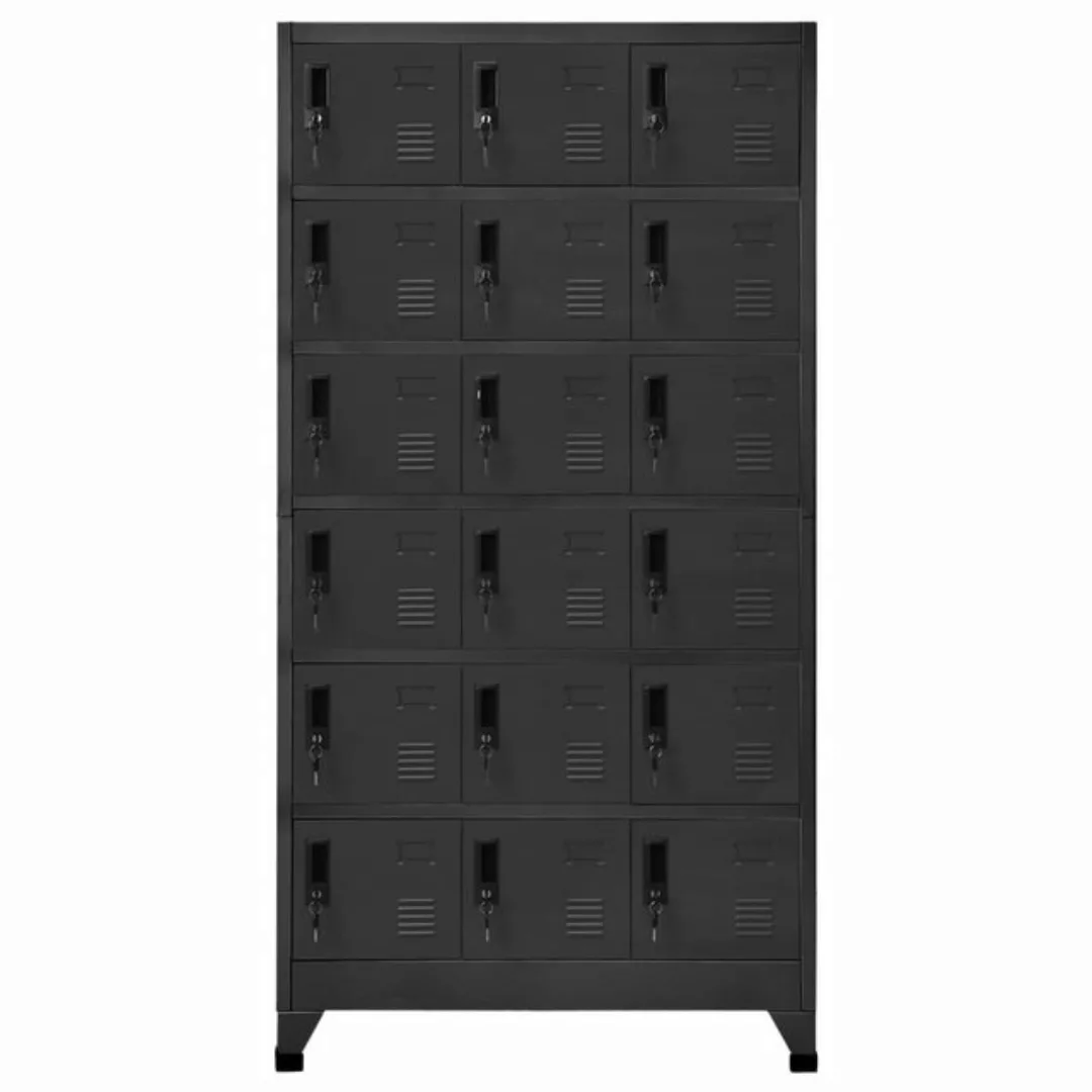 vidaXL Mehrzweckschrank Schließfachschrank Anthrazit 90x40x180 cm Stahl günstig online kaufen