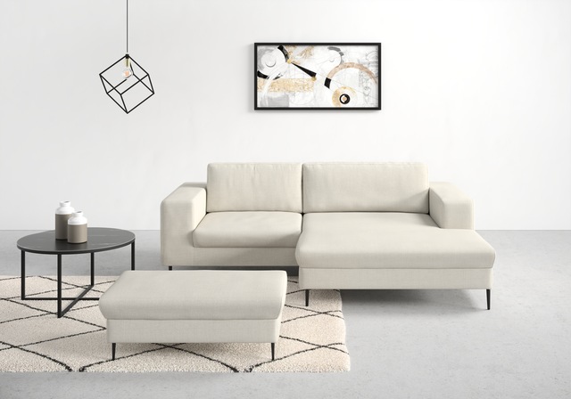 DOMO collection Ecksofa "Modica kompakt und elegant, Breite 244, L-Form", m günstig online kaufen
