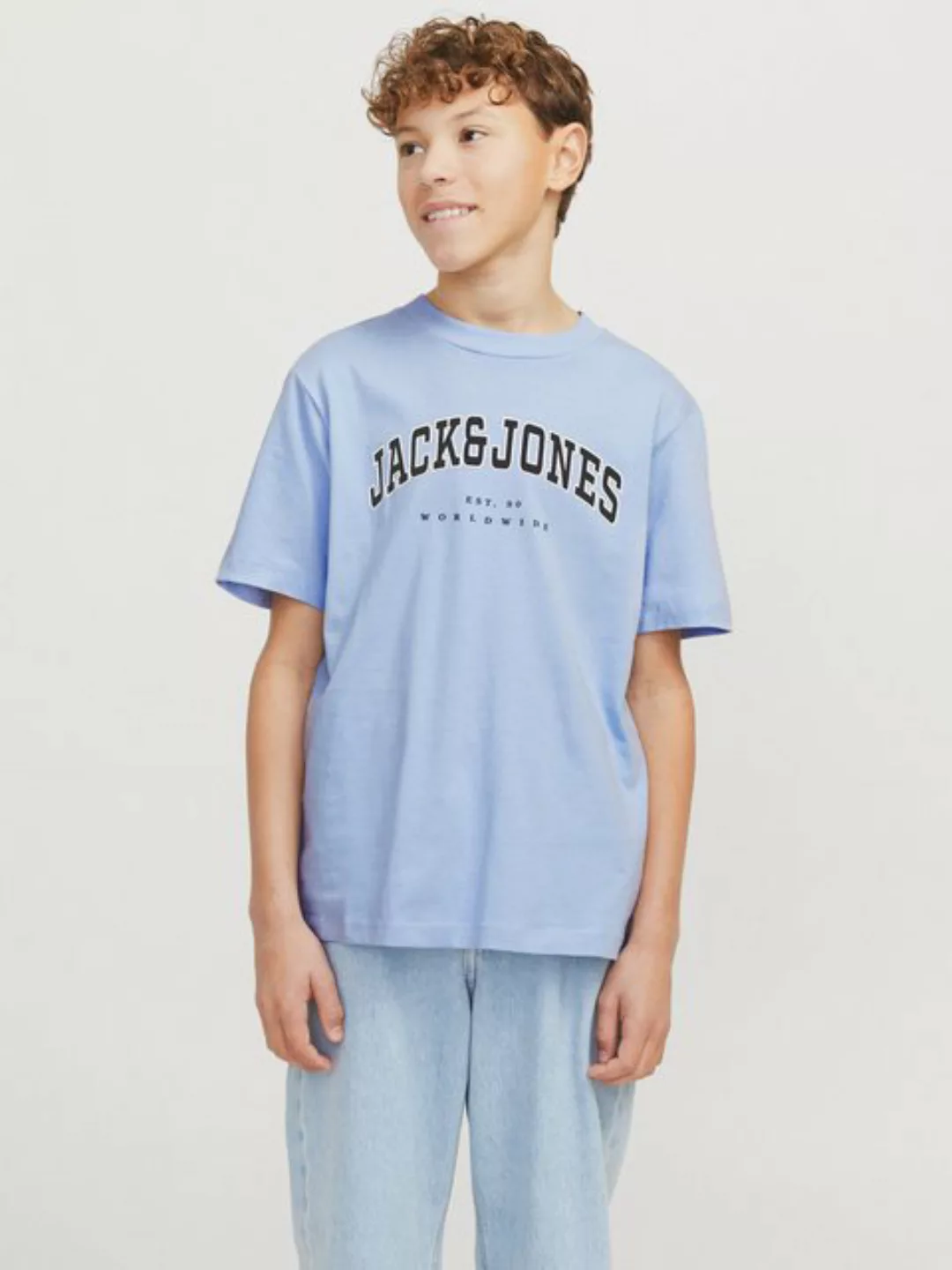 Jack & Jones Junior Rundhalsshirt JJECALEB VARSITY TEE SS O-NECK NOOS JNR günstig online kaufen