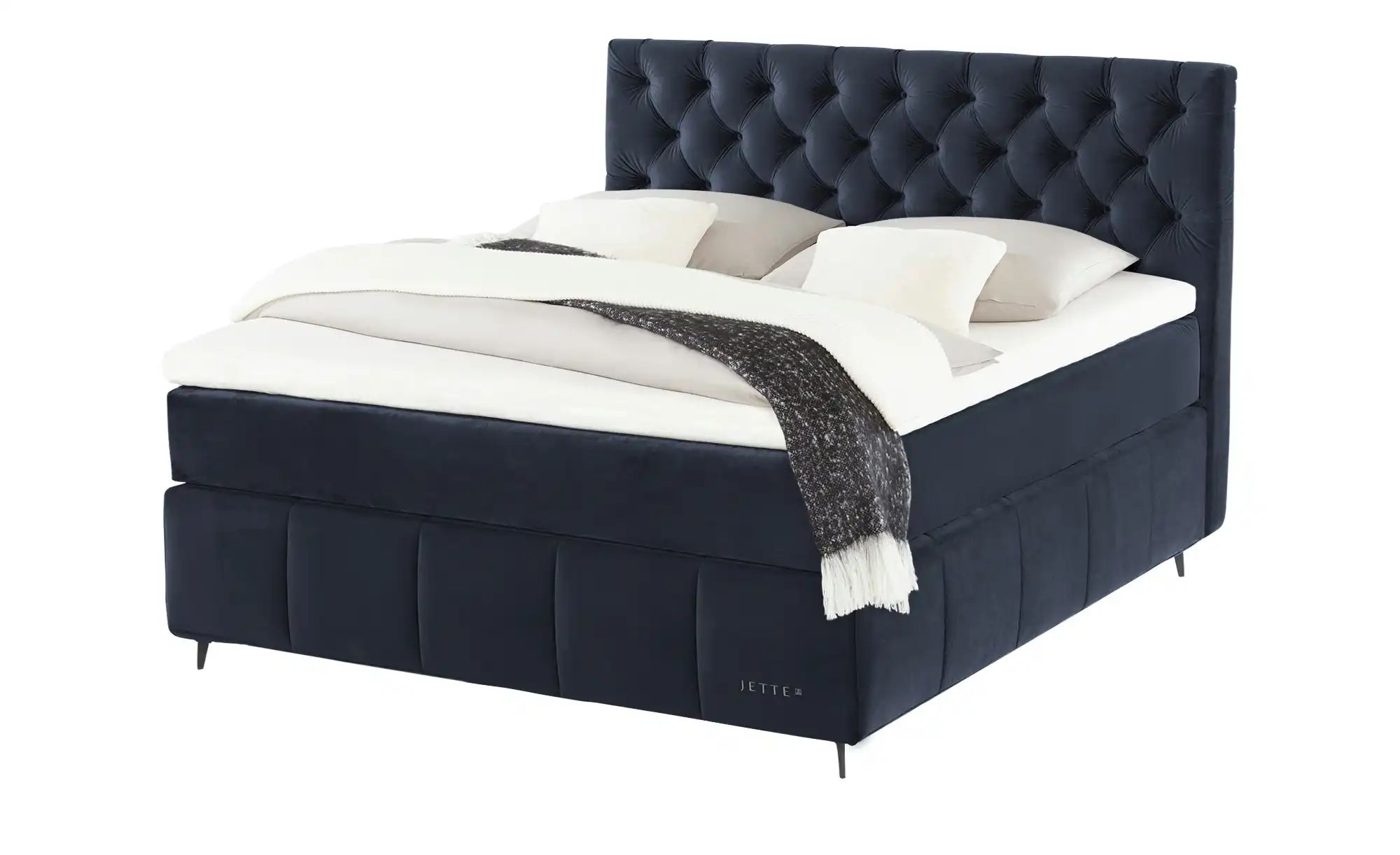 Jette Home Boxspringbett  Jette Glam ¦ blau ¦ Maße (cm): B: 182 H: 132,5 Be günstig online kaufen