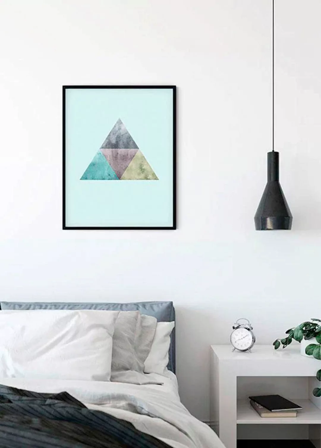 Komar Poster "Triangles Top Blue", Formen-Kunst, (1 St.) günstig online kaufen