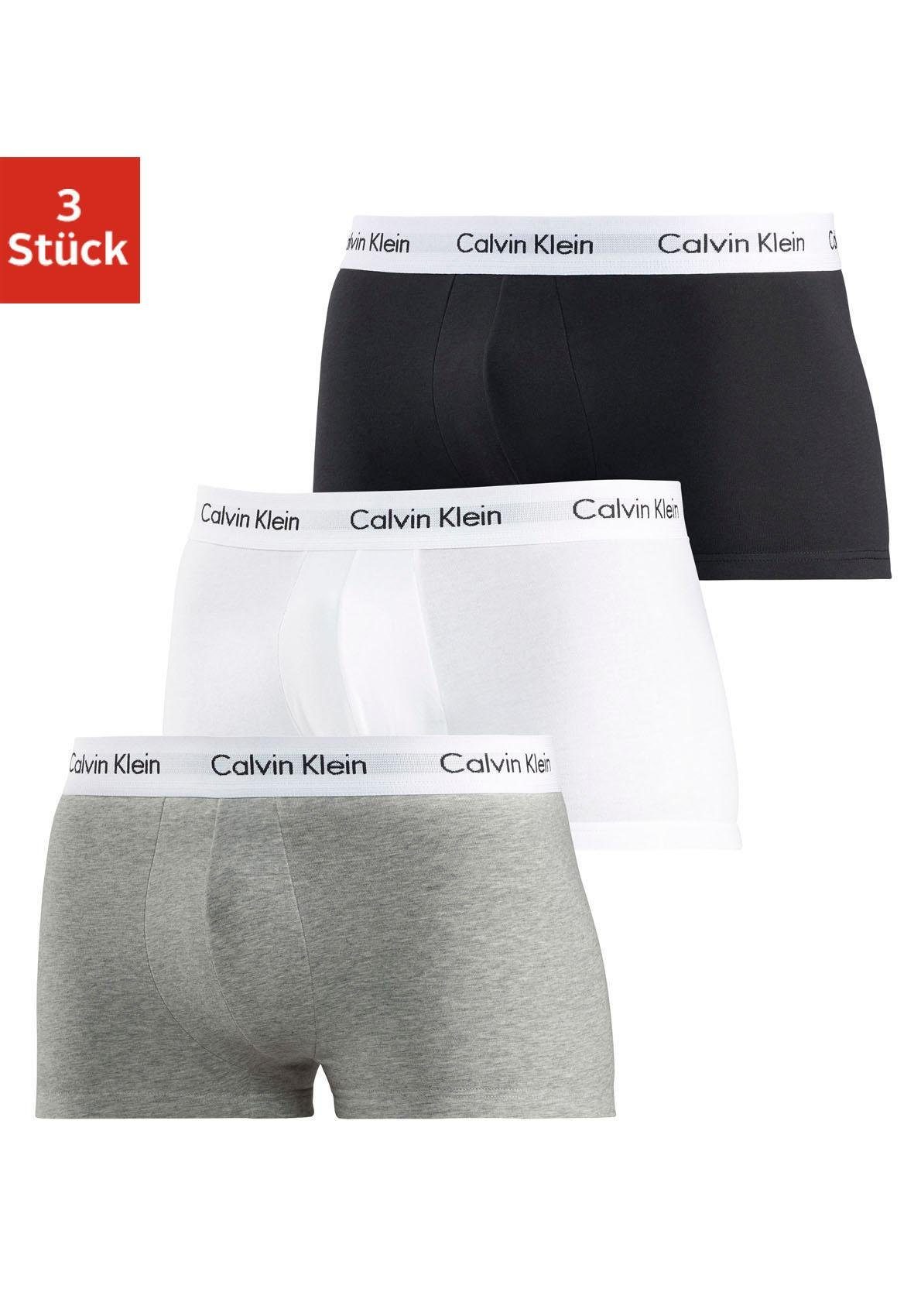 Calvin Klein 3-er Set Low Rise Trunks Schwarz günstig online kaufen