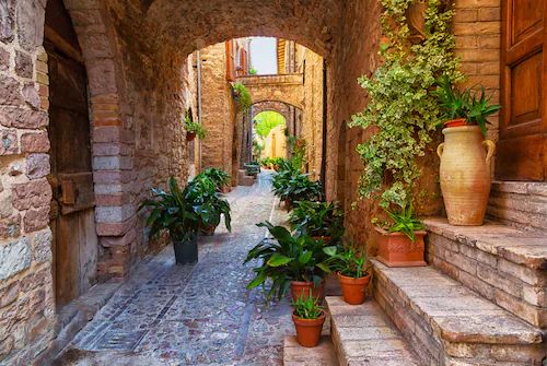 Papermoon Fototapete »Ancient City Spello Umbria« günstig online kaufen