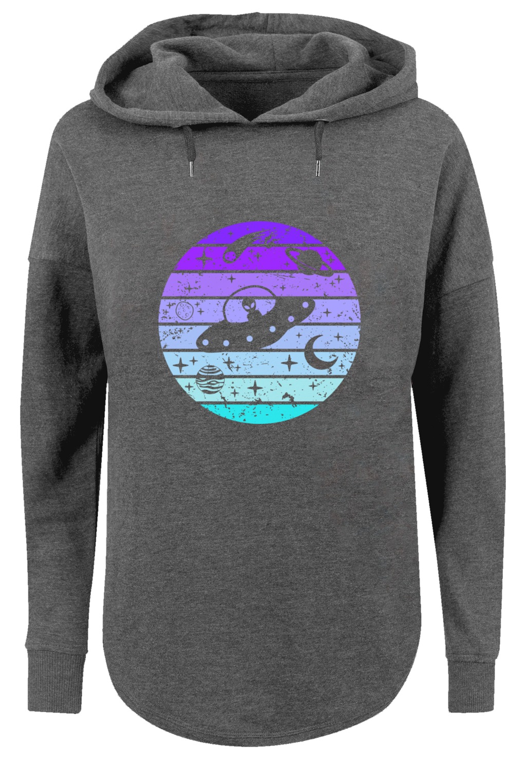 F4NT4STIC Kapuzenpullover "Retro Alien Weltraum Sonnenuntergang", Premium Q günstig online kaufen