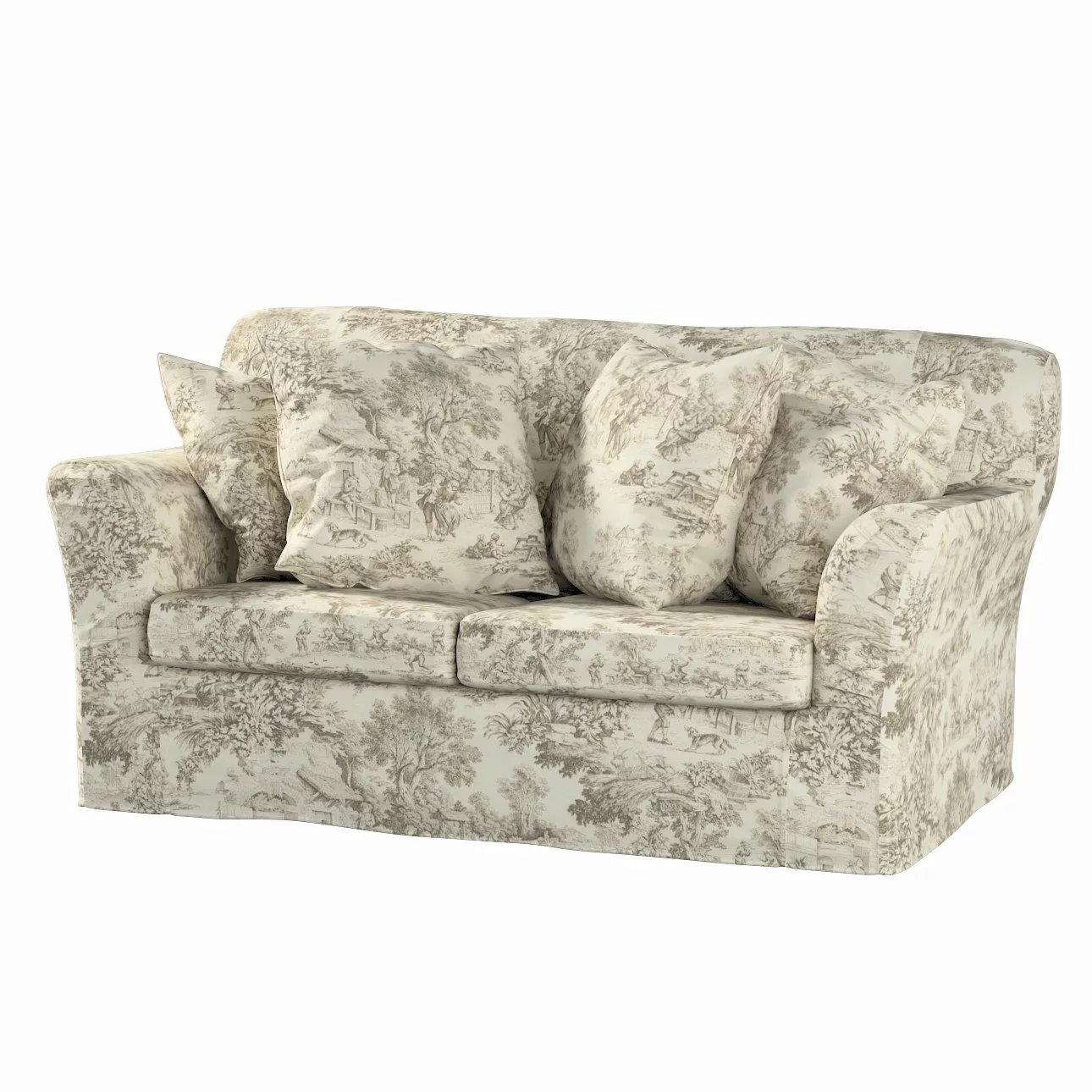 Bezug für Tomelilla 2-Sitzer Sofa nicht ausklappbar, ecru-beige, Sofahusse, günstig online kaufen