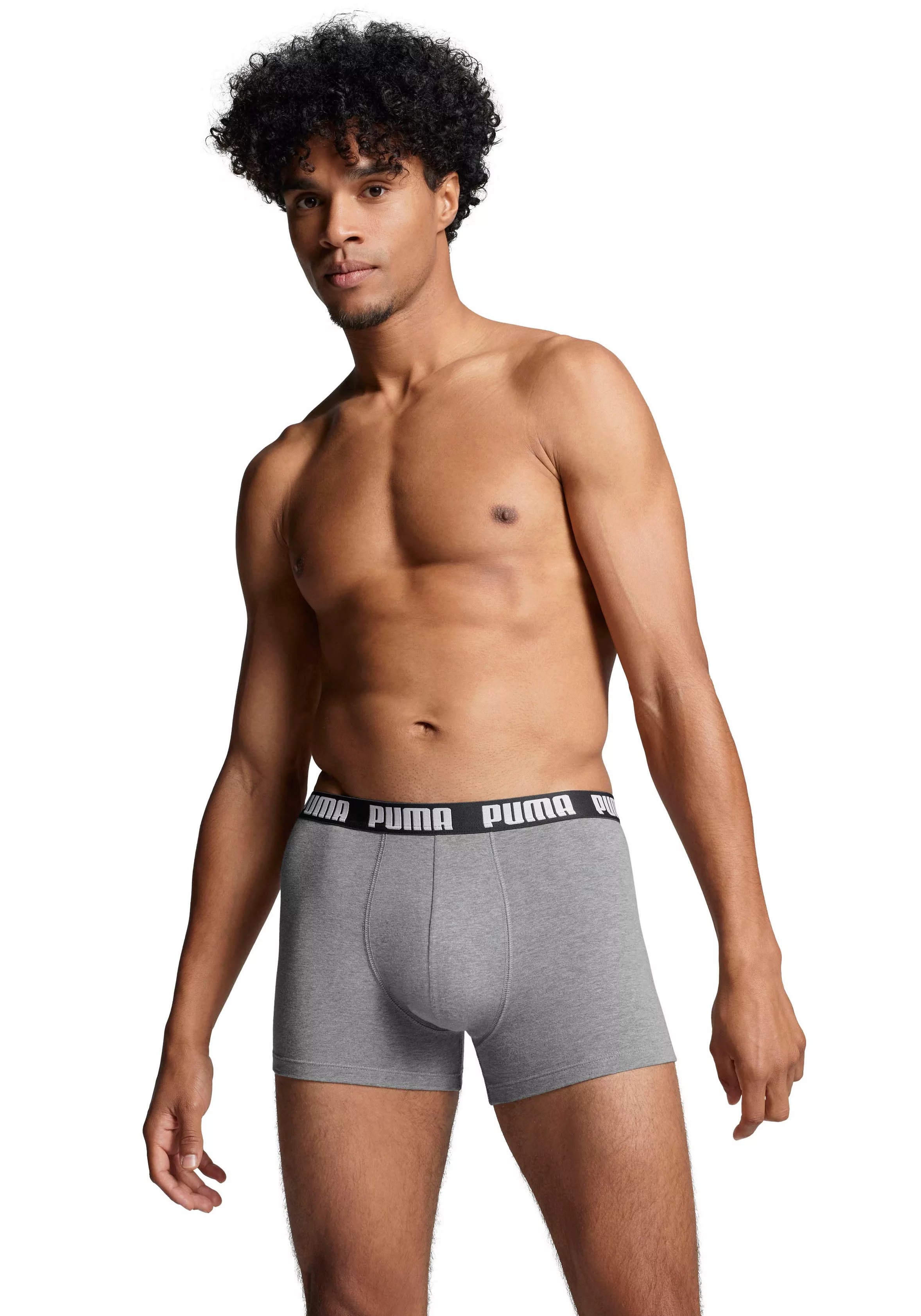 PUMA Boxershorts "MEN EVERYDAY BOXER", (3er Pack), mit kontrastreichem Logo günstig online kaufen