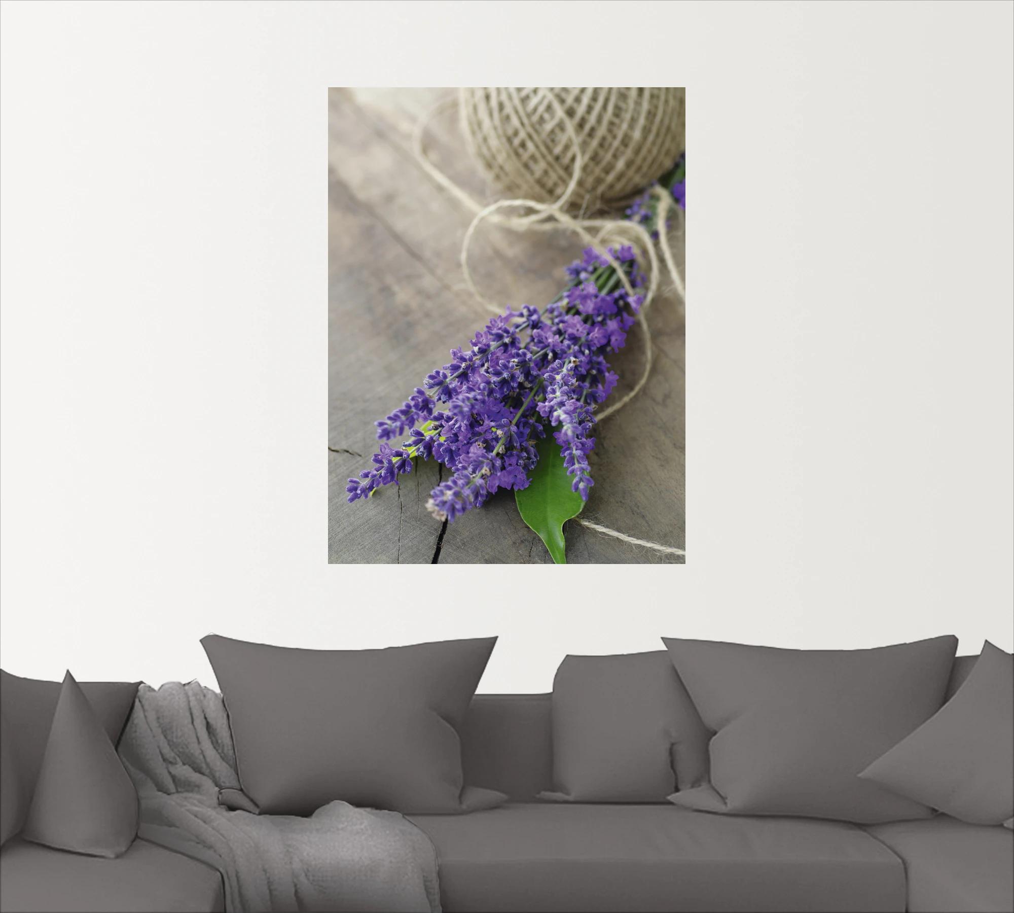 Artland Wandbild "Lavendel Strauß", Blumen, (1 St.), als Leinwandbild, Post günstig online kaufen