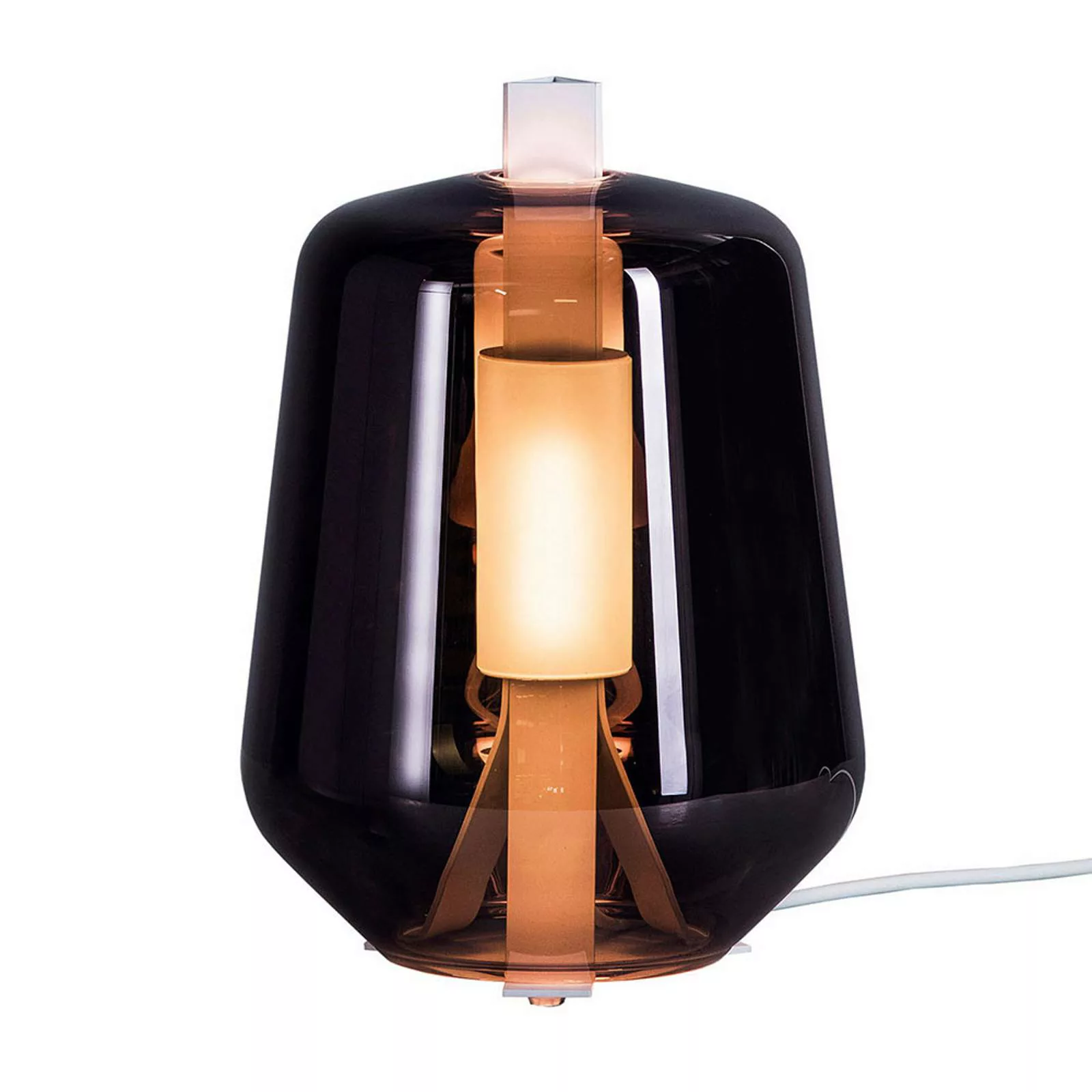 Prandina Luisa T1 Tischlampe 2.700K weiß/rauchgrau günstig online kaufen