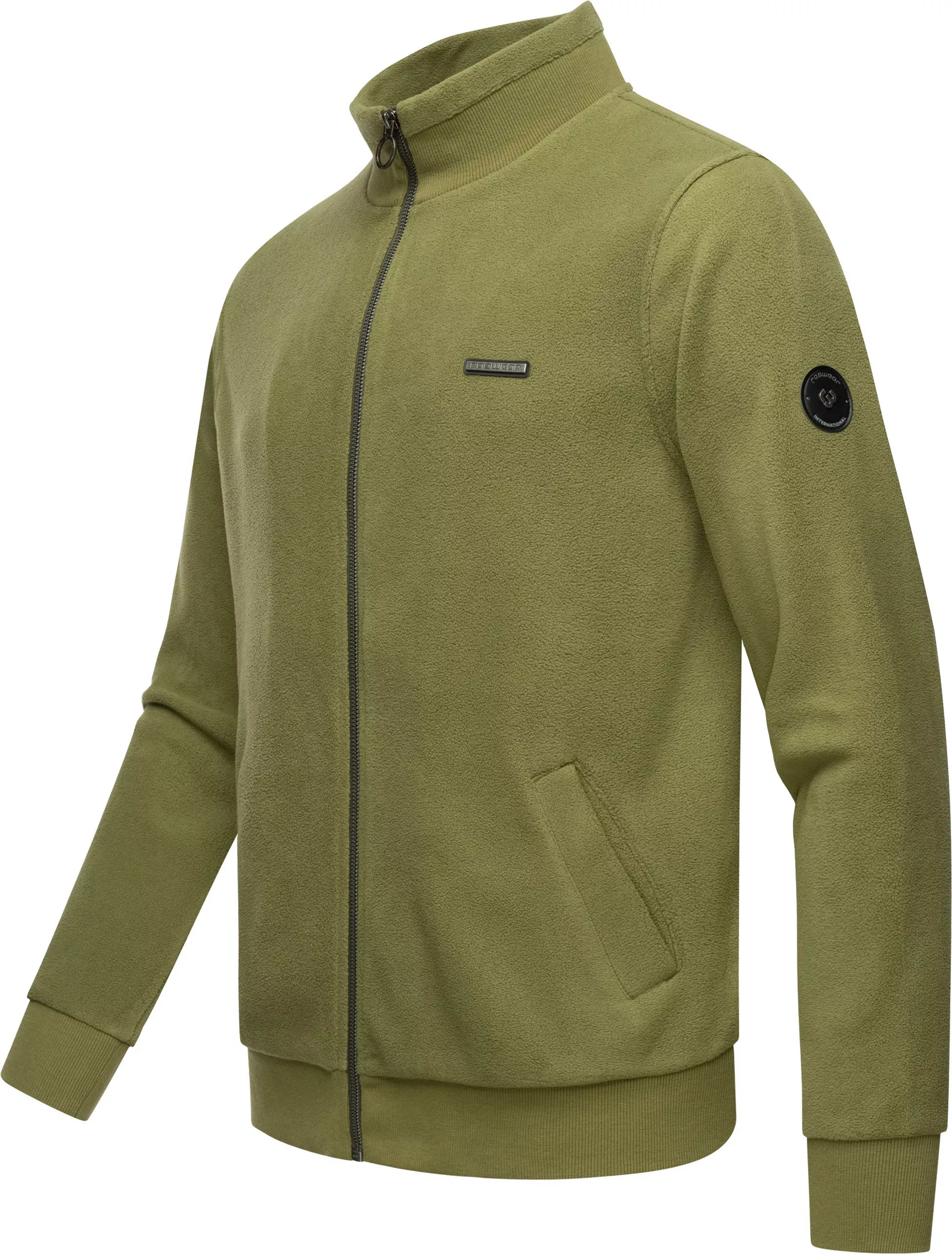 Ragwear Sweatjacke "Trayne Fleece", Herren Basic Fleecejacke mit hohem Krag günstig online kaufen