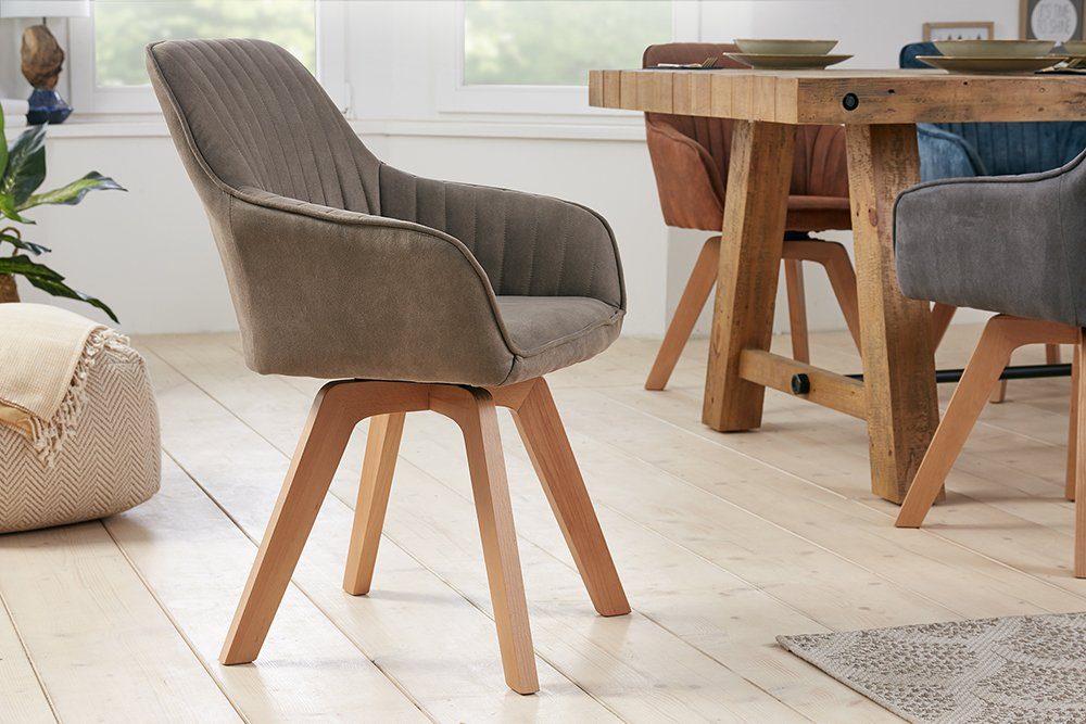 riess-ambiente Polsterstuhl LIVORNO vintage taupe / günstig online kaufen