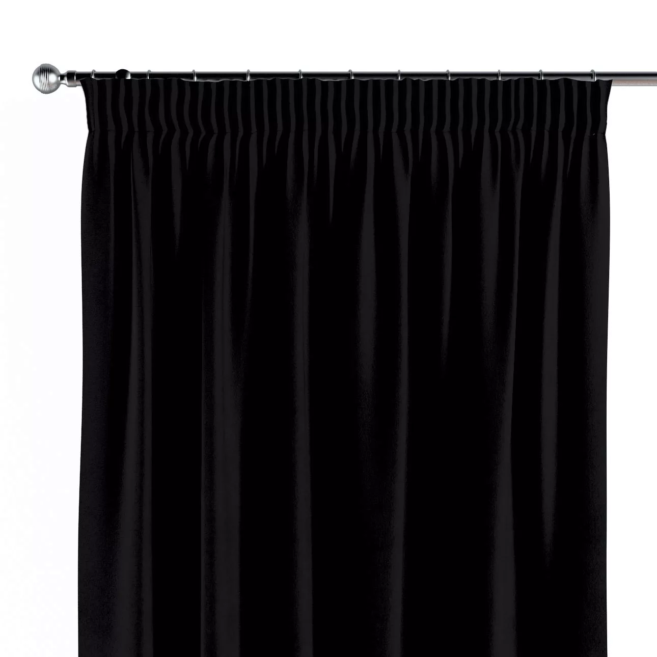 Vorhang mit Kräuselband, schwarz, Crema (179-11) günstig online kaufen
