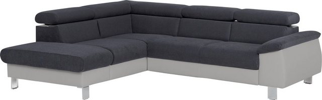 COTTA Ecksofa "Komaris L-Form", inklusive Kopf- bzw. Rückenverstellung, wah günstig online kaufen