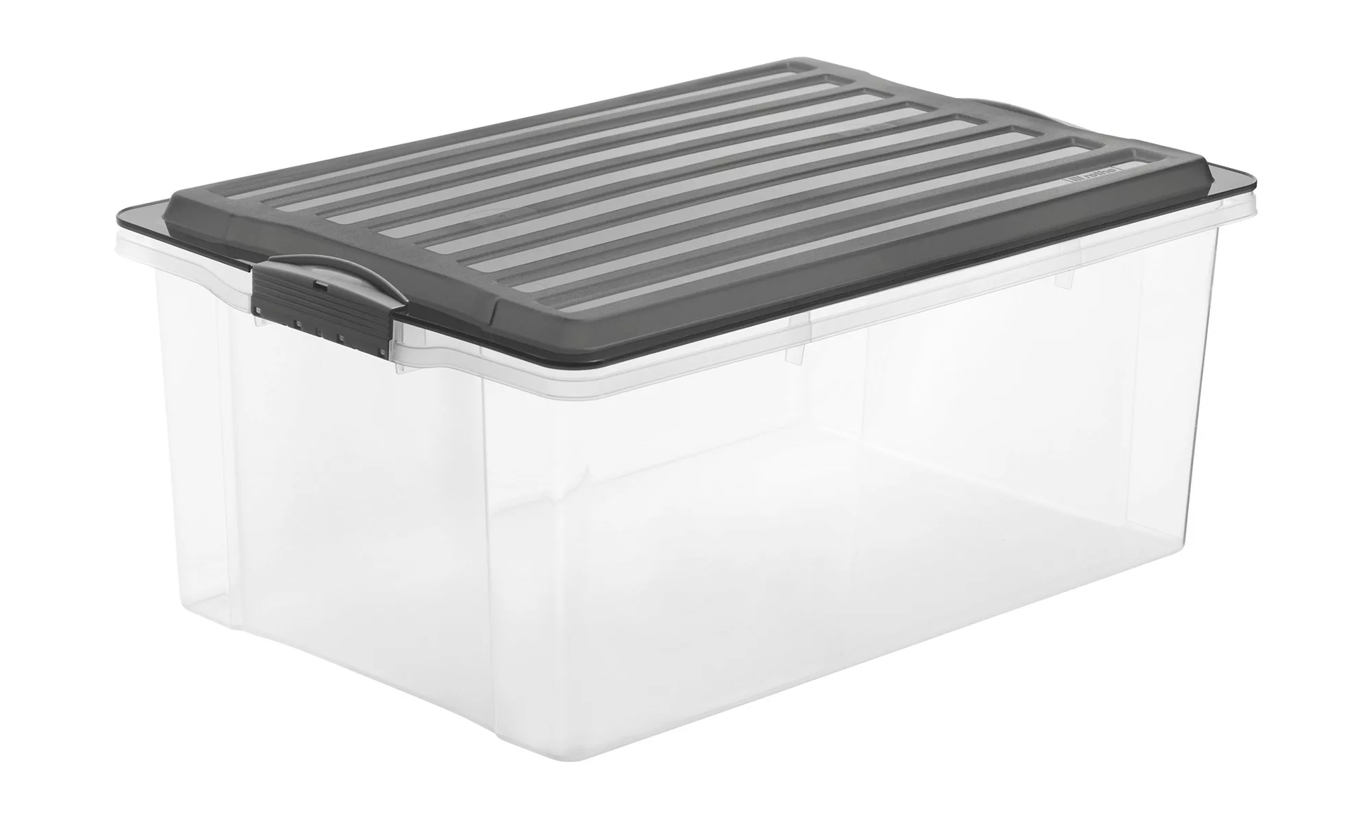 Rotho Aufbewahrungsbox mit Deckel - grau - Kunststoff - 40 cm - 25 cm - Sco günstig online kaufen