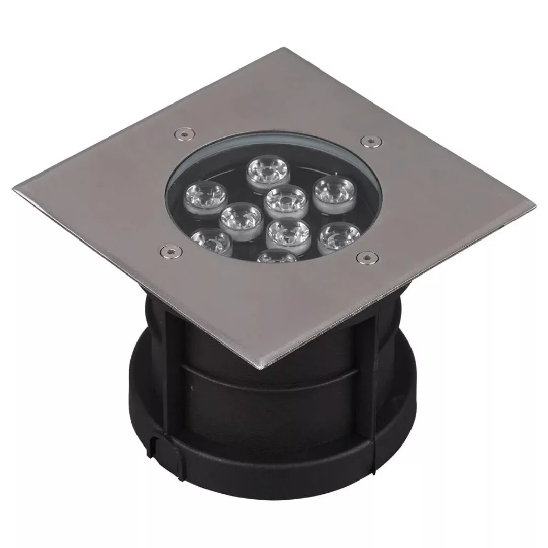 Trio LED-Einbauleuchten Belaja 120 mm x 165 mm x 165 mm Nickel matt quadrat günstig online kaufen