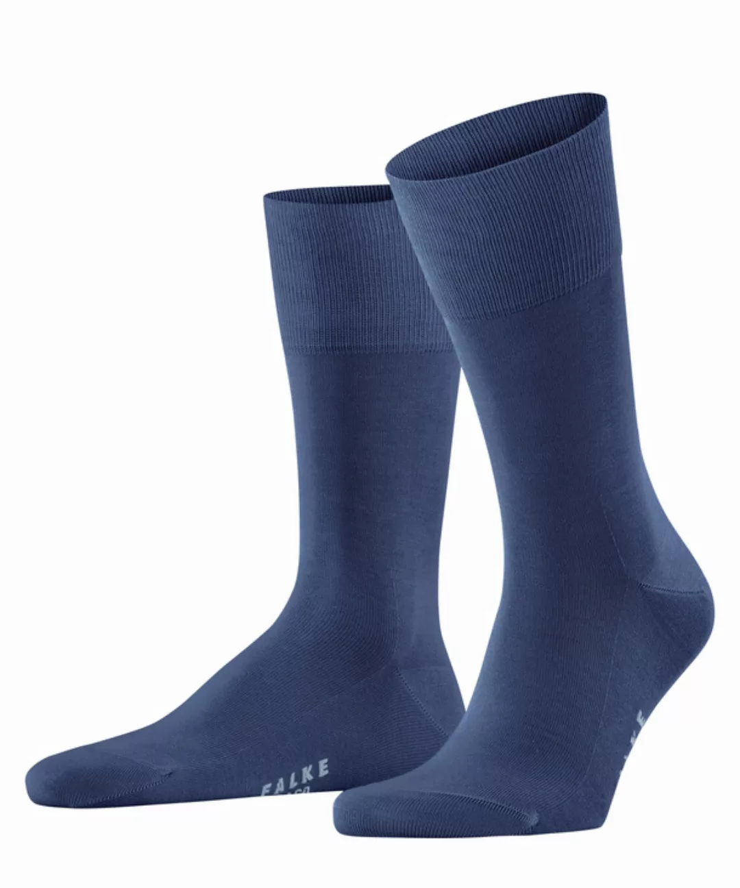 FALKE Tiago Herren Socken, 39-40, Blau, Uni, Baumwolle, 14662-677803 günstig online kaufen