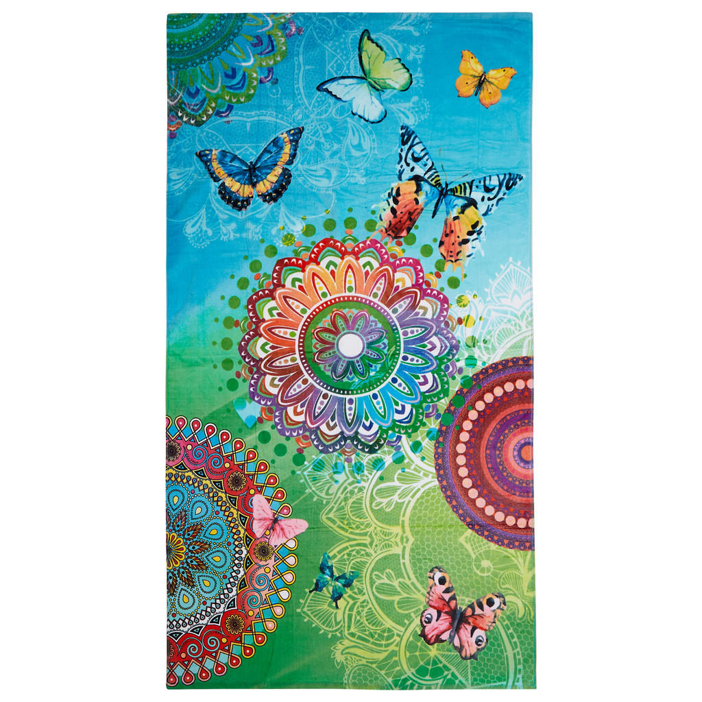 Strandtuch Multi Baumwolle B/L: ca. 100x180 cm günstig online kaufen