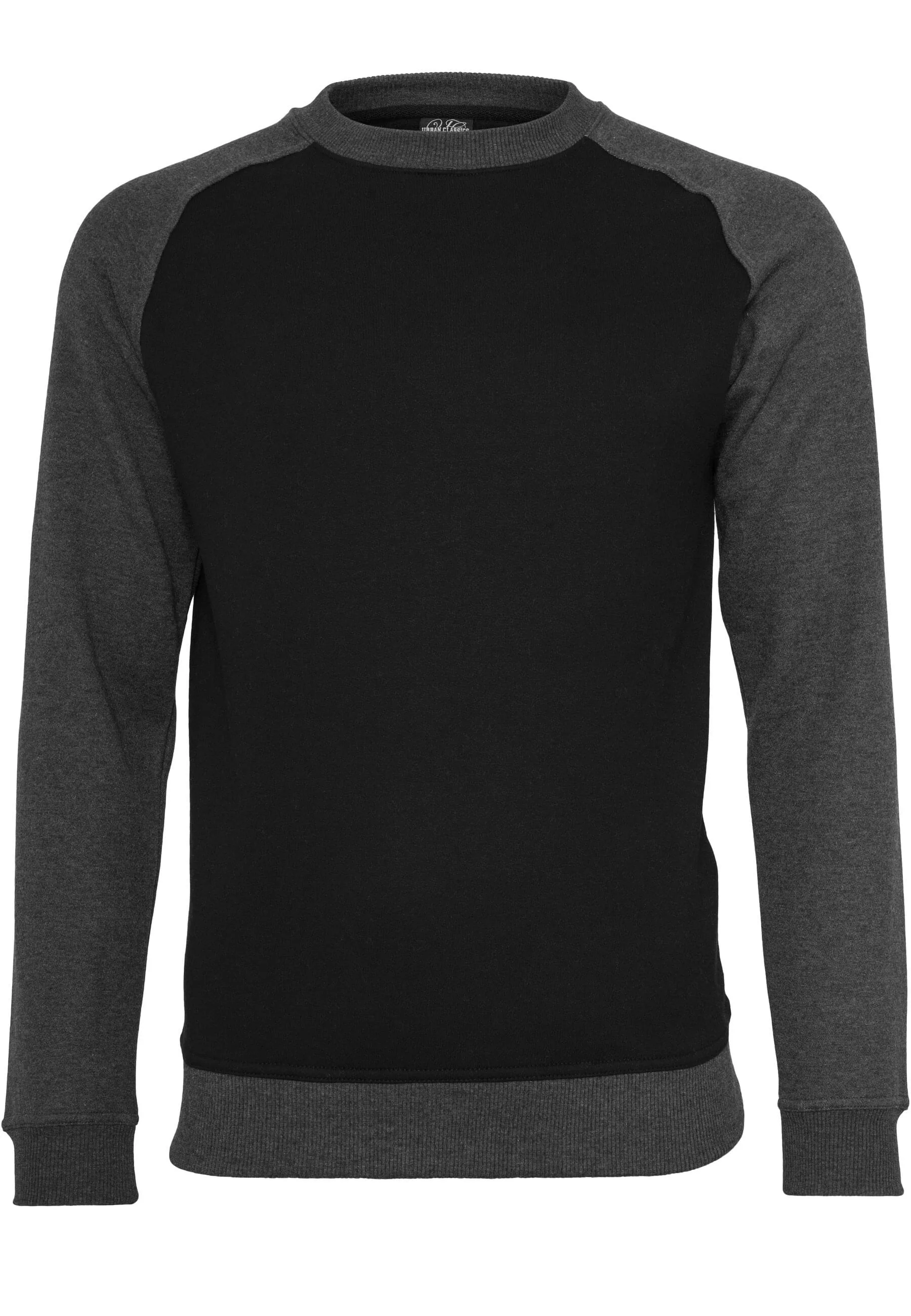 URBAN CLASSICS Rundhalspullover "Urban Classics Herren 2-tone Raglan Crewne günstig online kaufen