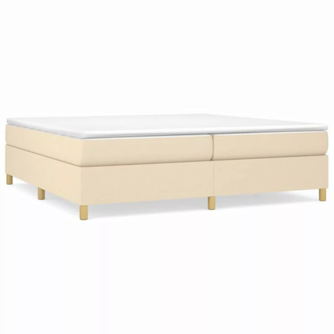 Vidaxl Boxspringbett Creme 200x200 Cm Stoff günstig online kaufen