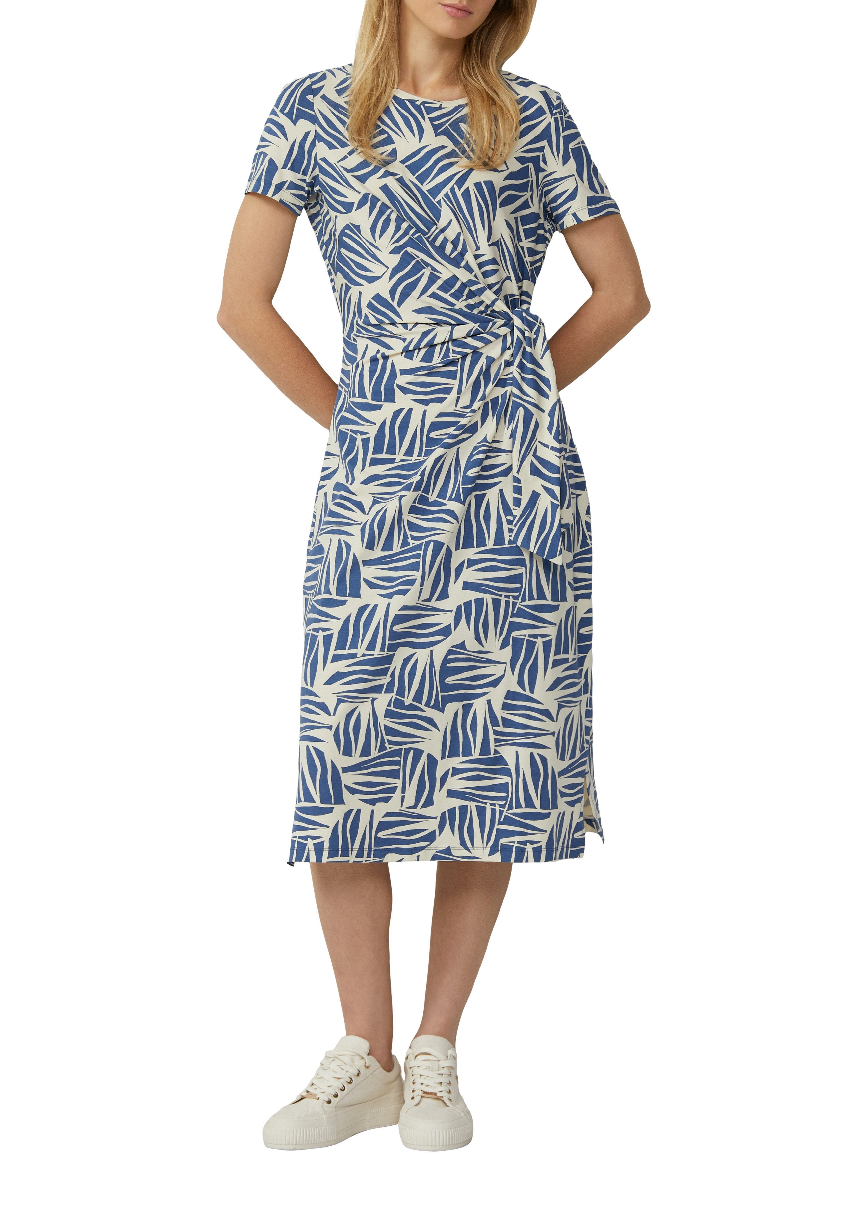 s.Oliver Jerseykleid Sommerkleid mit Knoten-Detail günstig online kaufen