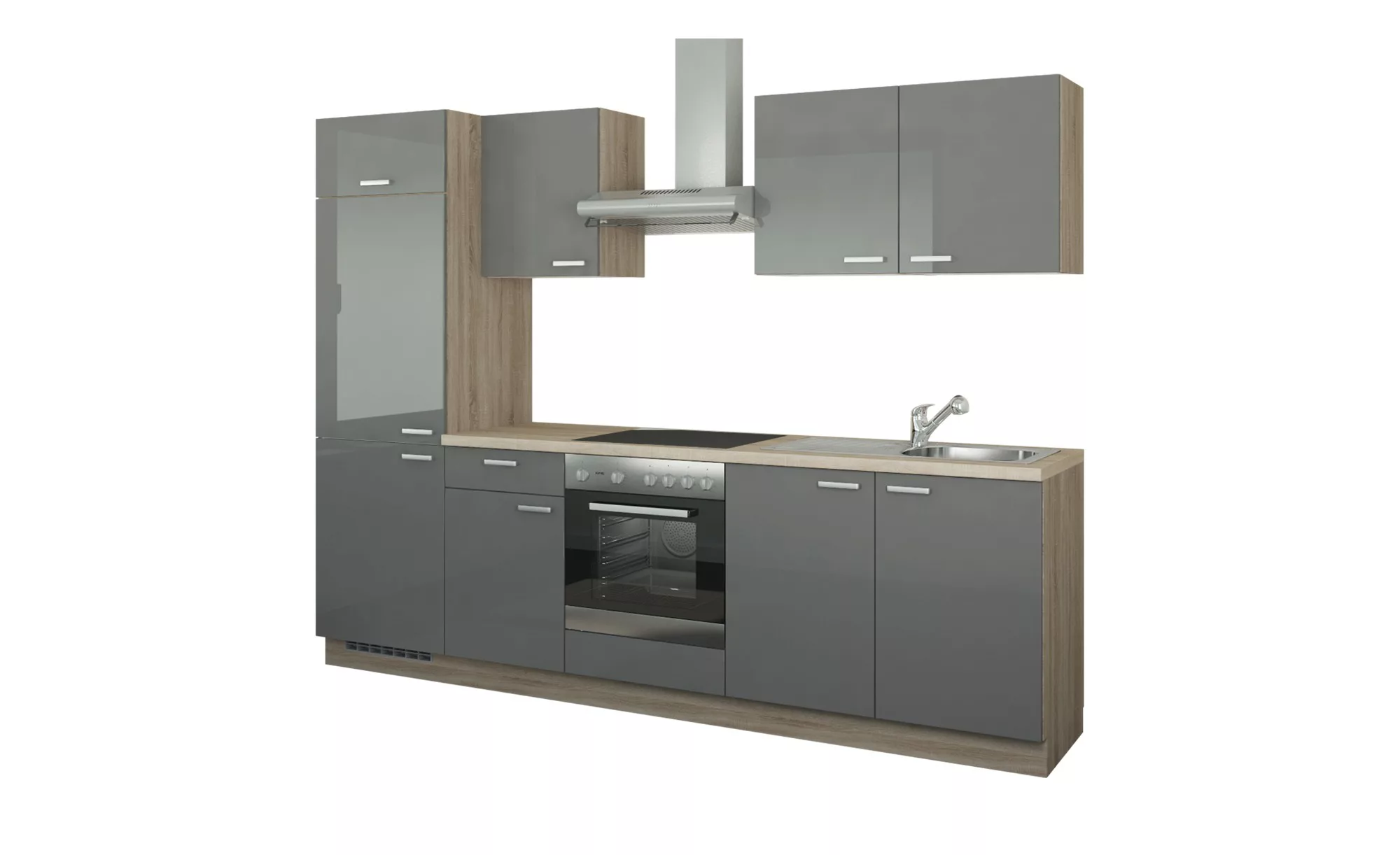 Küchenzeile mit Elektrogeräten  Aachen ¦ creme ¦ Maße (cm): B: 270 Aktuelle günstig online kaufen
