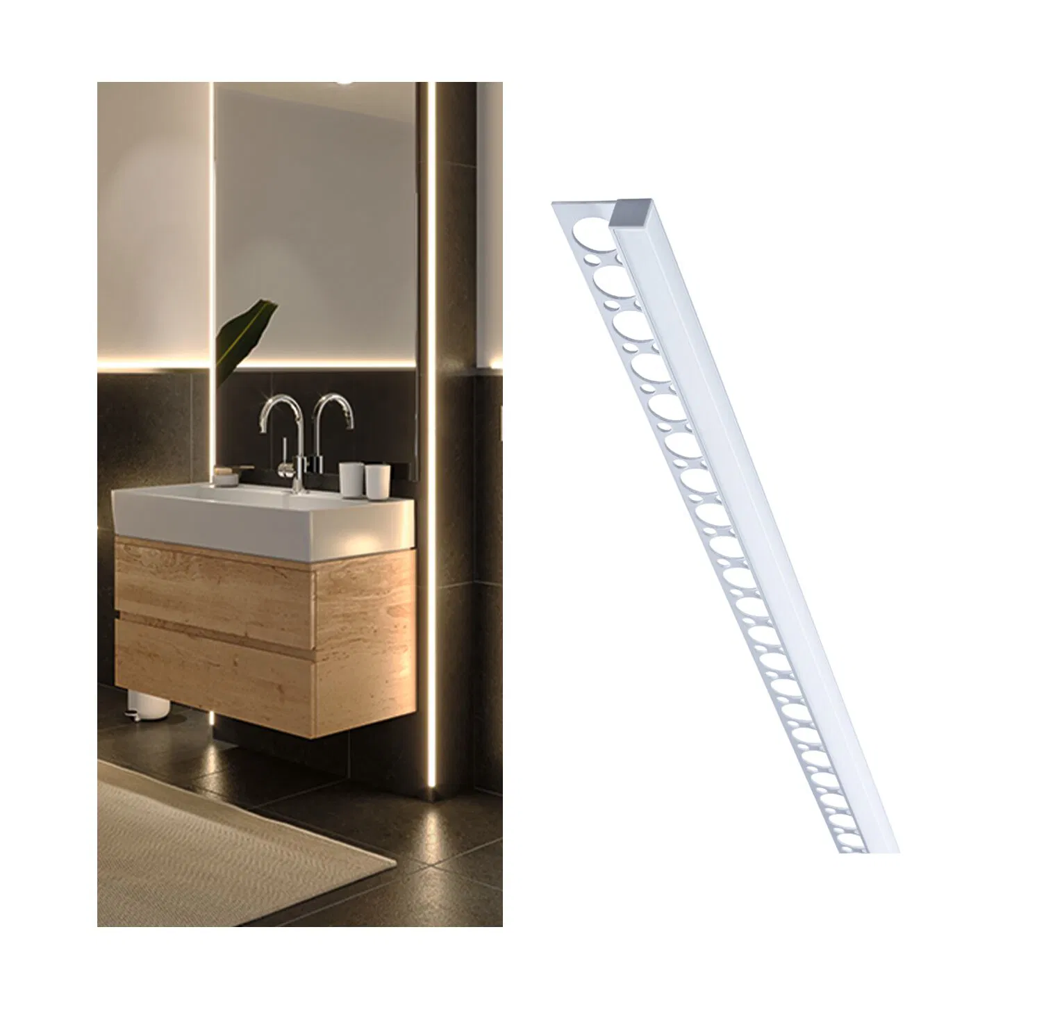 Paulmann "LumiTiles LED Strip Profil Frame 2m Alu eloxiert/Satin" günstig online kaufen