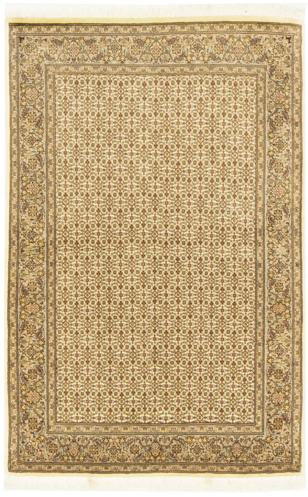 morgenland Teppich »Täbriz 50 Raj Teppich handgeknüpft beige«, rechteckig, günstig online kaufen