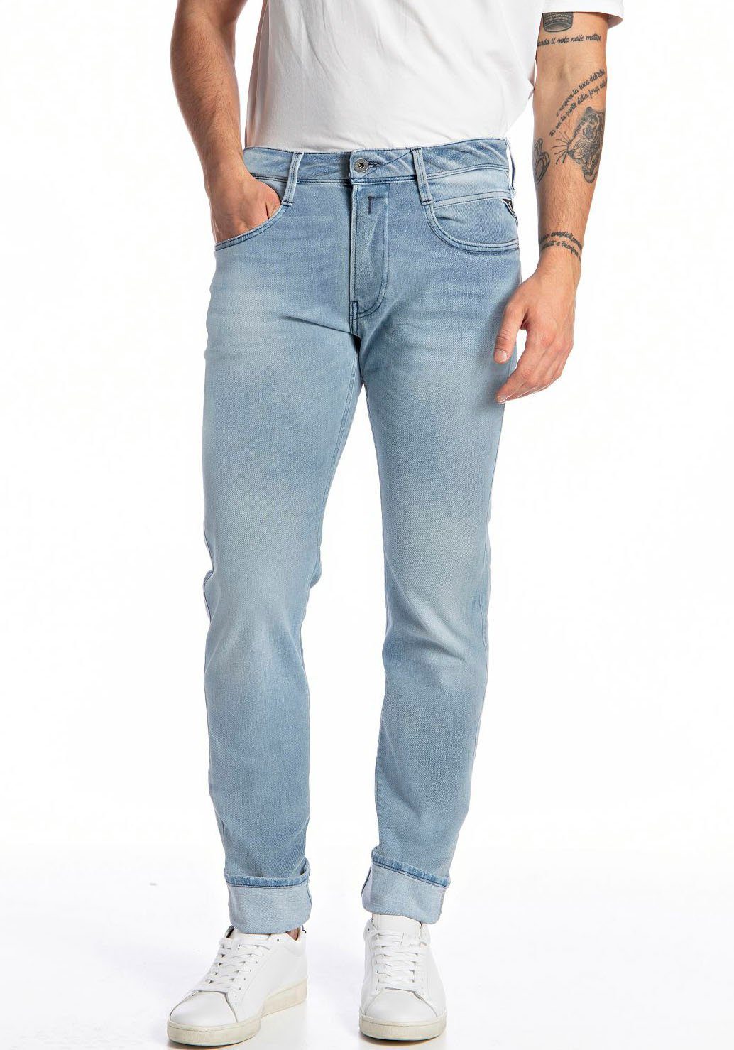 Replay Slim-fit-Jeans "Anbass Superstretch" günstig online kaufen