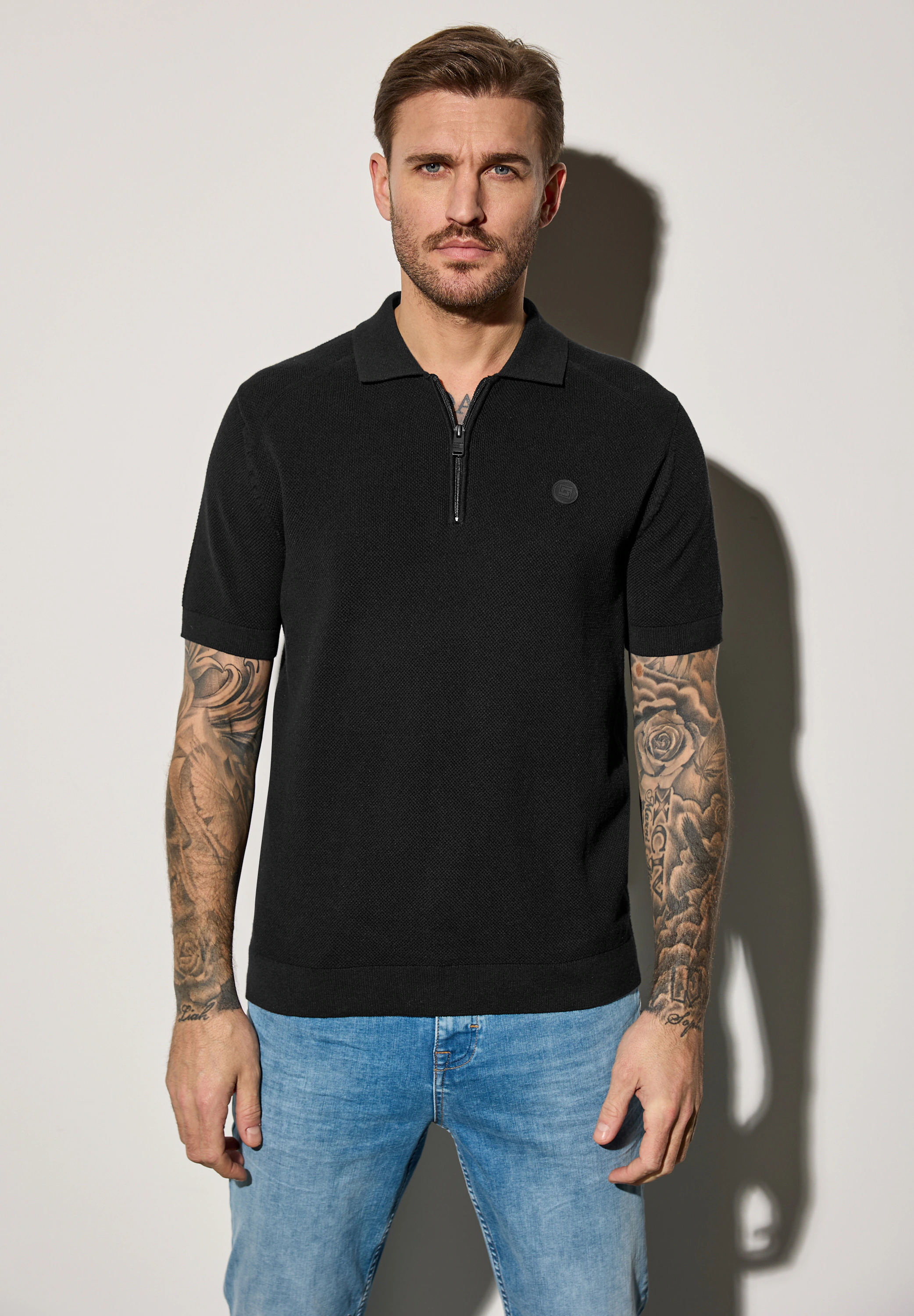 STREET ONE MEN Poloshirt, im soften Baumwoll-Mix günstig online kaufen