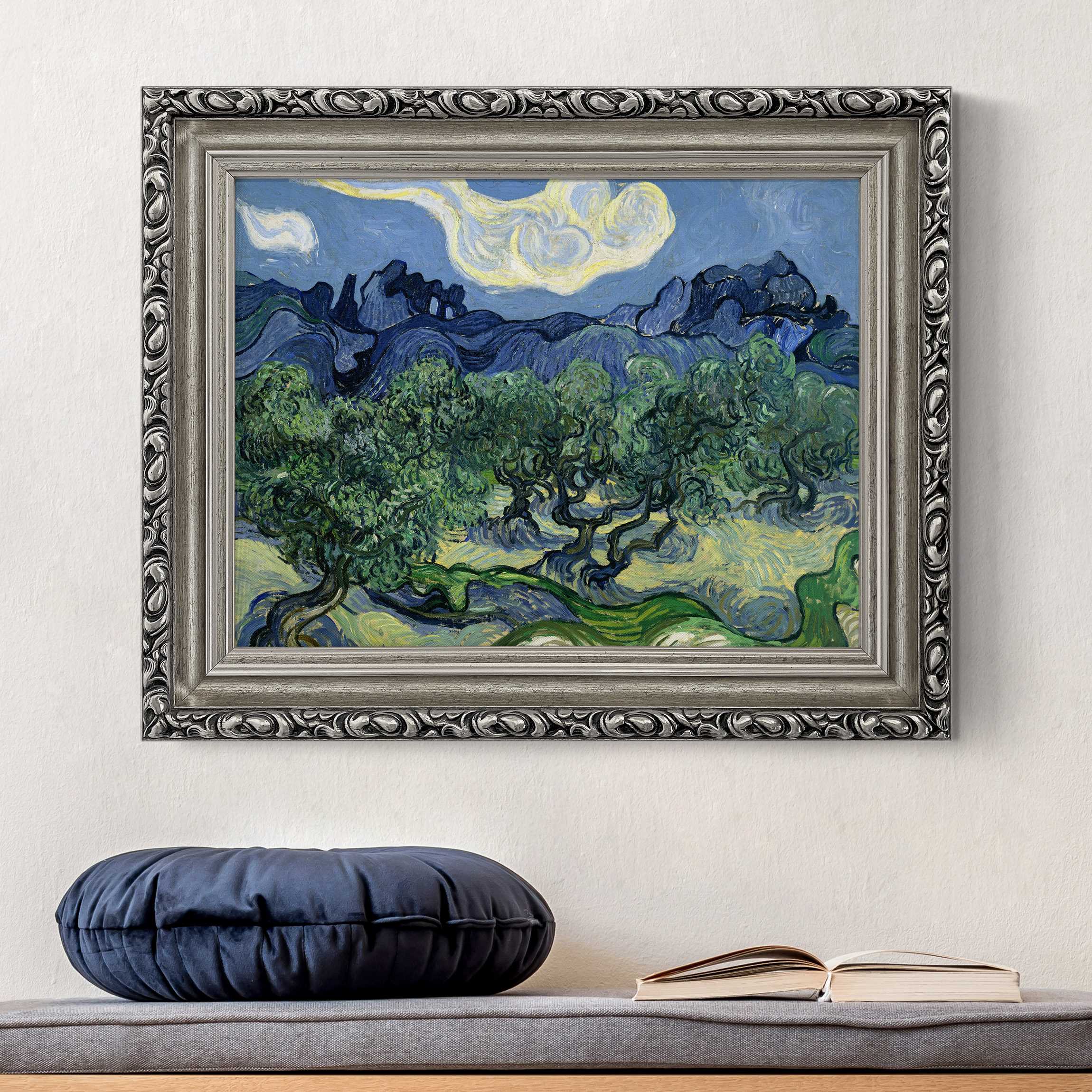 Gerahmtes Leinwandbild Vincent van Gogh - Olivenbäume günstig online kaufen