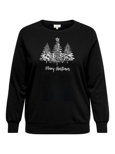 ONLY CARMAKOMA Sweatshirt CARXMAS LIFE LS O-NECK SWEAT JRS günstig online kaufen