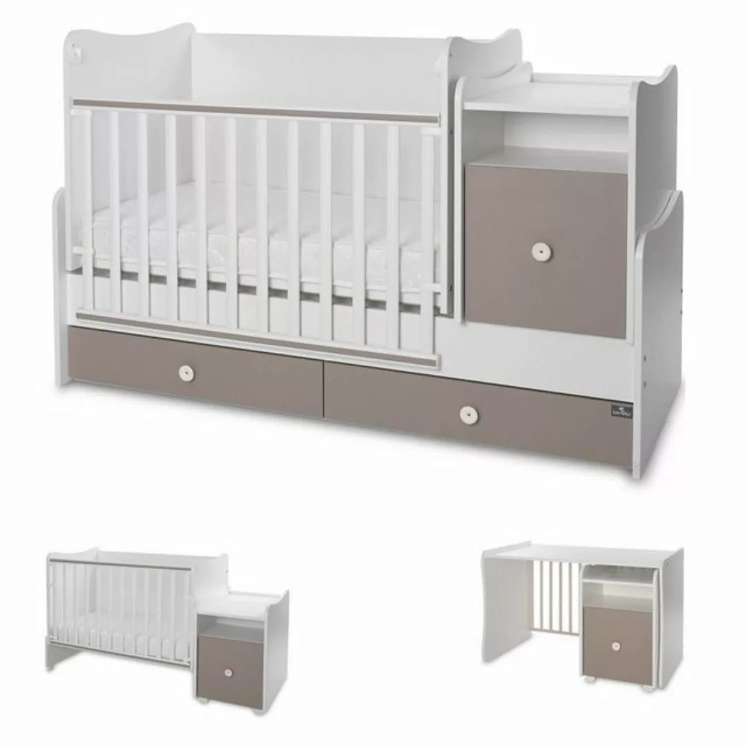 Lorelli Komplettbett Babybett Trend Plus NEW 4 in 1, Schaukelfunktion Jugen günstig online kaufen