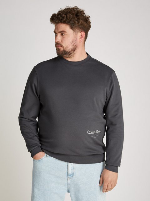 Calvin Klein Big&Tall Sweatshirt BT_OFF PLACEMENT LOGO SWEATSHIRT in großen günstig online kaufen