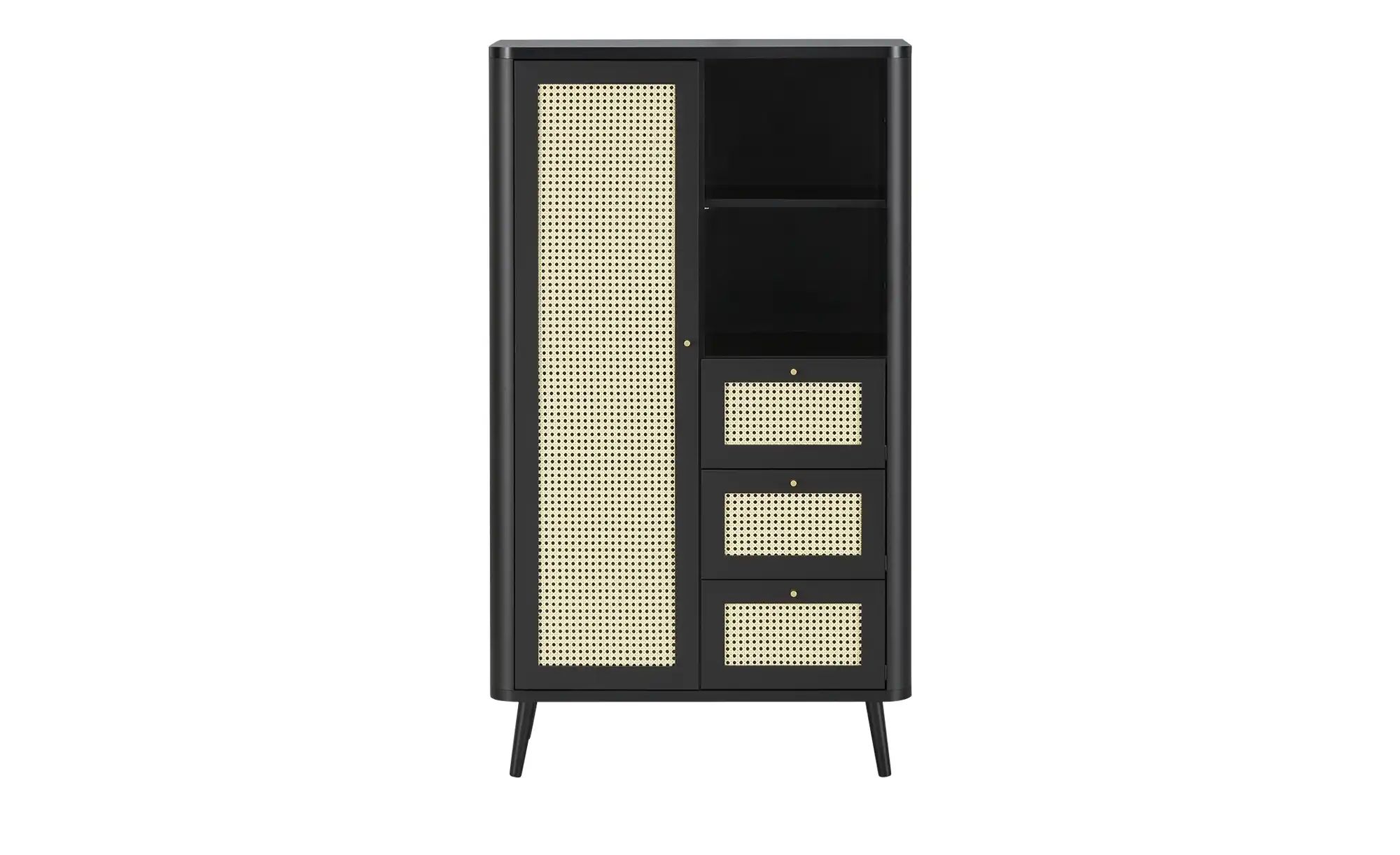 Roomers Highboard   Vienna Premium  ¦ schwarz ¦ Maße (cm): B: 80,9 H: 138,6 günstig online kaufen